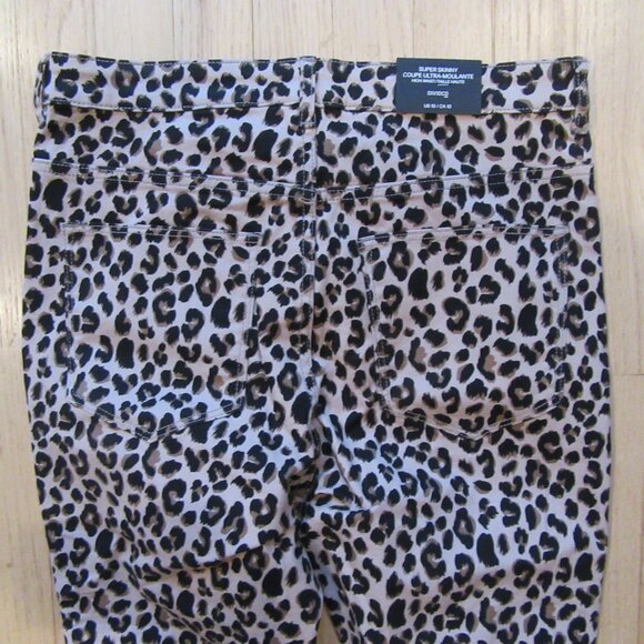 H&M LEOPARD PANTS/JEANS/NWT/SIZE 10/SUPER STRETCH/SUPER SKINNY! - Picture 7 of 7